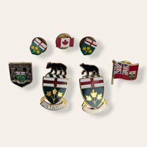 🍁Lot of 7 Ontario / Canada Pins
